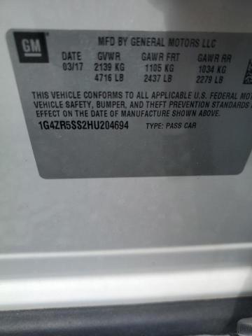 2017 BUICK LACROSSE P 1G4ZR5SS2HU204694