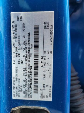 2019 FORD F150 SUPER 1FTEW1E58KFA30748