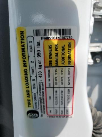 2019 FORD TAURUS SE - 1FAHP2D81KG107780