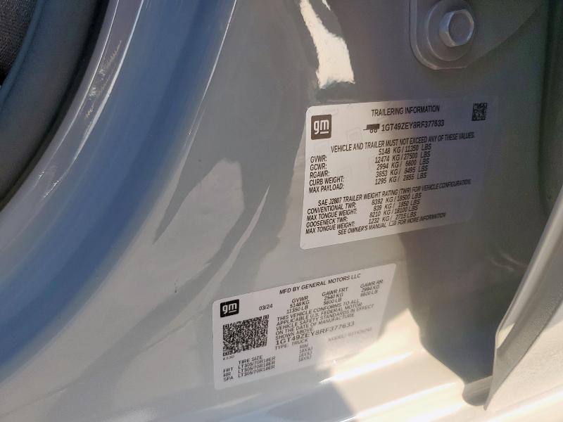 2024 GMC SIERRA K25 1GT49ZEY8RF377633