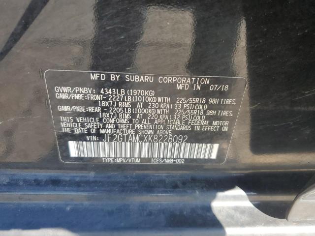 2019 SUBA CROSSTREK LIMITED W/ - JF2GTAMCXK8228092