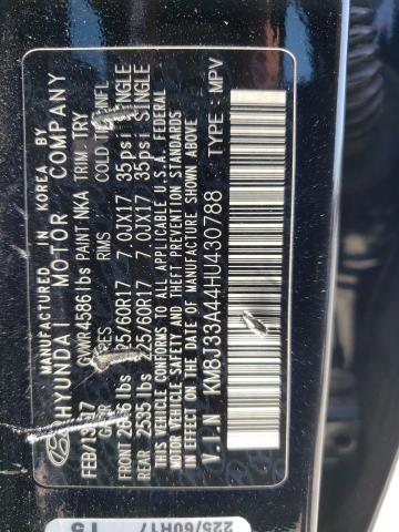2017 HYUNDAI TUCSON LIM KM8J33A44HU430788