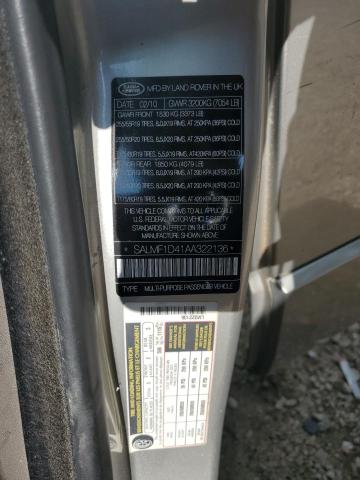 2010 LAND ROVER RANGE ROVE - SALMF1D41AA322136