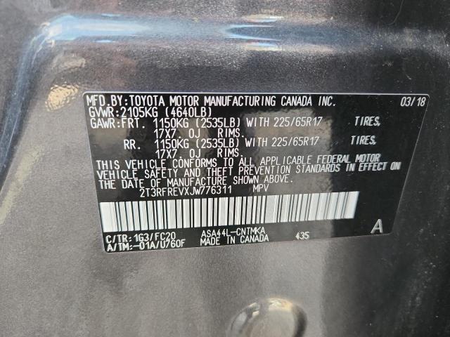 2018 TOYOTA RAV4 ADVEN 2T3RFREVXJW776311