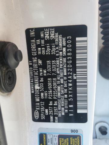2013 KIA SORENTO SX - 5XYKW4A22DG383003