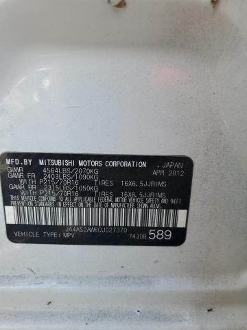 2012 MITSUBISHI OUTLANDER - JA4AS2AW6CU027370