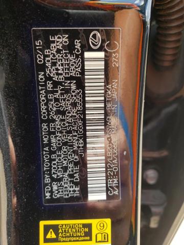 2015 LEXUS ES 350 JTHBK1GGXF2185553