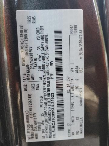 2019 LINCOLN MKC 5LMCJ1C99KUL21923