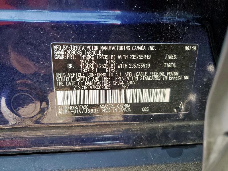 2019 TOYOTA RAV4 XLE P - 2T3C1RFV7KC023051