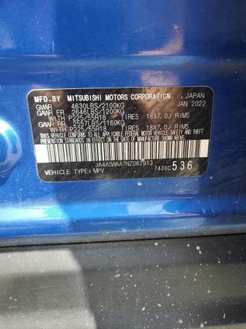 2022 MITSUBISHI ECLIPSE CR JA4ASWAA7NZ067913