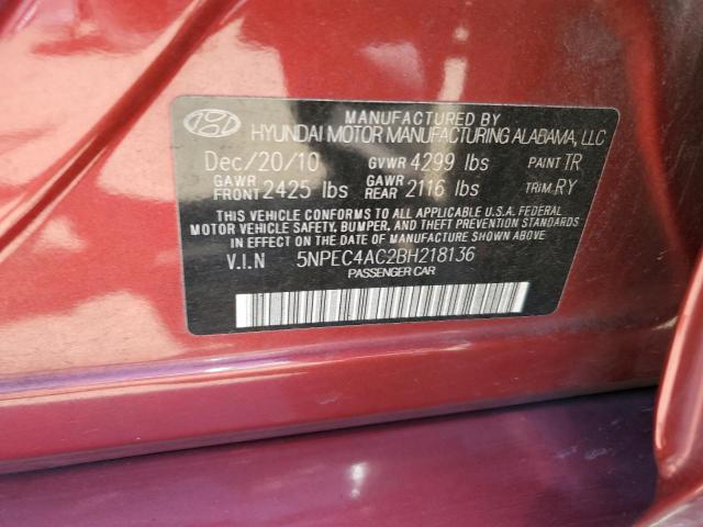 2011 HYUNDAI SONATA SE - 5NPEC4AC2BH218136