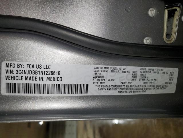 2022 JEEP COMPASS LA 3C4NJDBB1NT226616