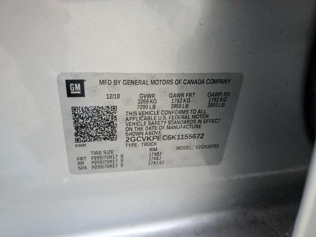 2019 CHEVROLET SILVERADO 2GCVKPEC6K1155672