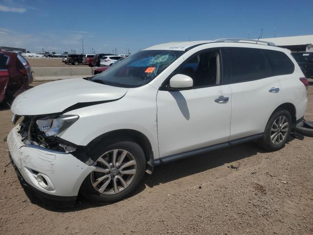 NISSAN PATHFINDER 2014 white  gas 5N1AR2MMXEC712309 photo #1