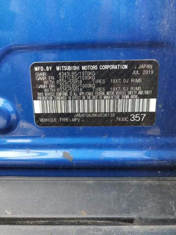 2019 MITSUBISHI OUTLANDER SPORT ES JA4AP3AU8KU036138