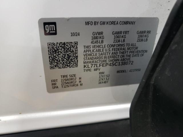 2025 CHEVROLET TRAX KL77LFEP4SC138072