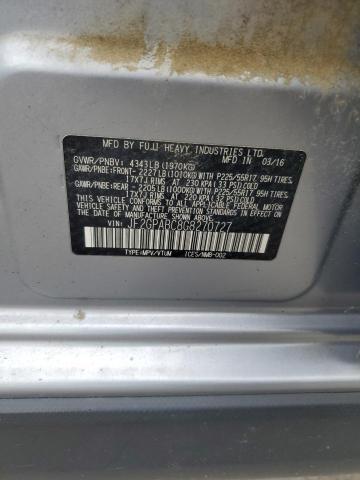2016 SUBARU CROSSTREK JF2GPABC8G8270727