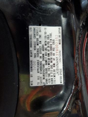 2000 KAWASAKI VN1500 N1 JKBVNAN13YA002352