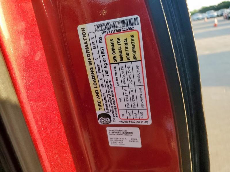 2013 FORD F150 SUPER - 1FTFX1EF5DFC26952