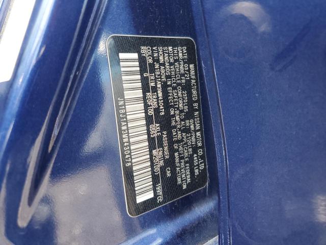 2021 NISSAN ROGUE SPOR JN1BJ1AW3MW430478