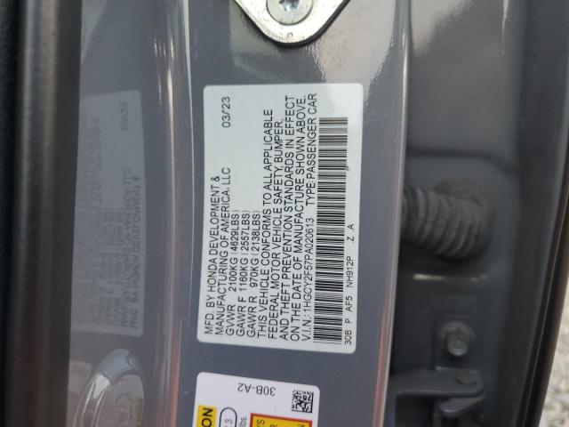 2023 HONDA ACCORD HYBRID SPORT 1HGCY2F57PA020613