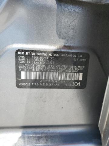 2020 MITSUBISHI MIRAGE G4 ML32F3FJ3LHF03638