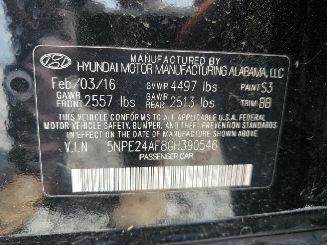 2016 HYUNDAI SONATA SE 5NPE24AF8GH390546