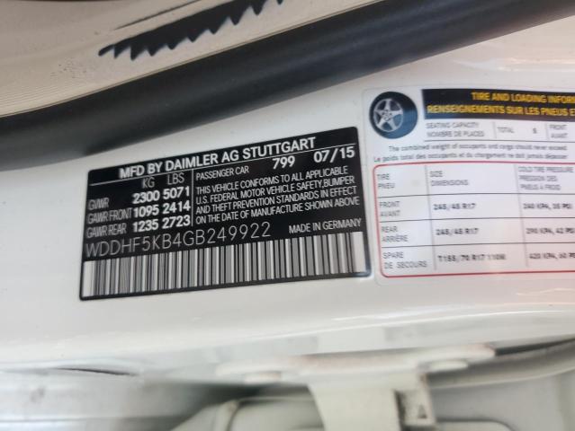 2016 MERCEDES-BENZ E 350 - WDDHF5KB4GB249922