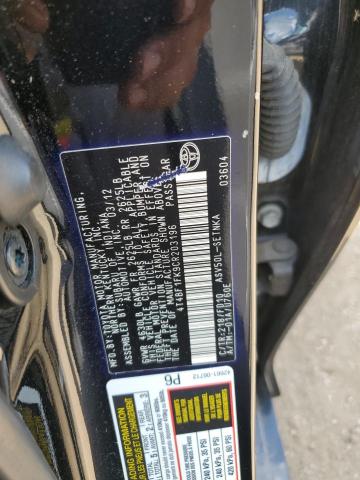 2012 TOYOTA CAMRY BASE - 4T4BF1FK9CR203196