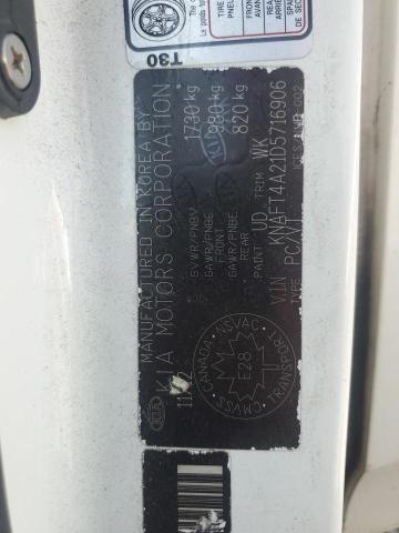 KNAFT4A21D5716906 2013 KIA FORTE