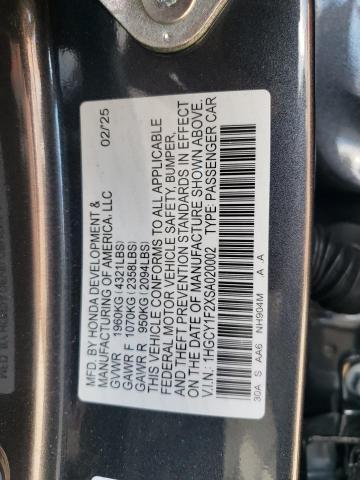 2025 HONDA ACCORD LX - 1HGCY1F2XSA020002