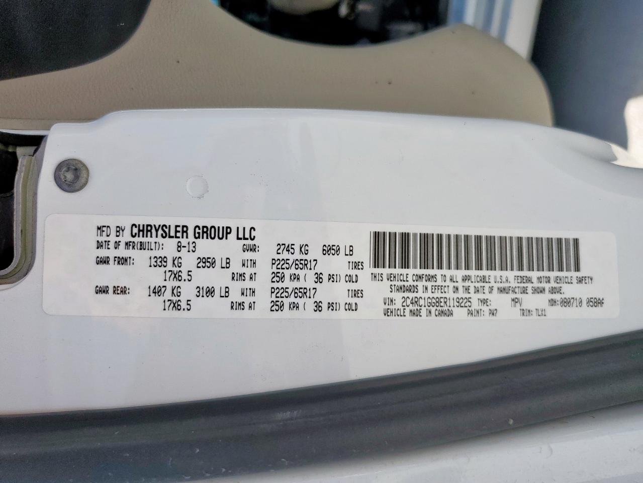 CHRYSLER TOWN & COUNTRY LIMITED