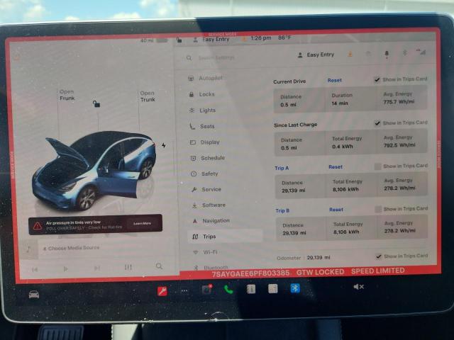 2023 TESLA MODEL Y 7SAYGAEE6PF803385
