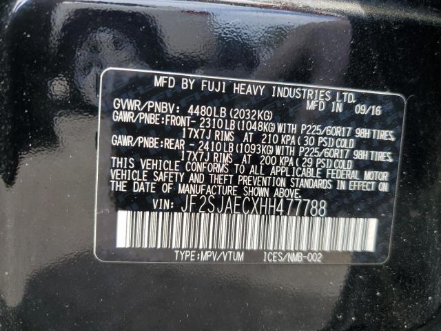2017 SUBARU FORESTER 2 JF2SJAECXHH477788