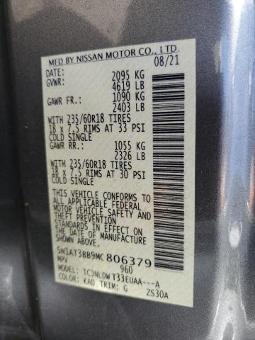 2021 NISSAN ROGUE SV - 5N1AT3BB9MC806379