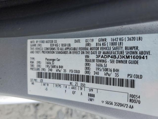 2019 FORD FIESTA SE 3FADP4BJ3KM160941