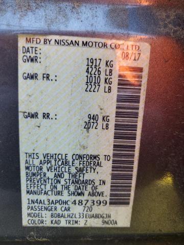 2017 NISSAN ALTIMA 2.5 1N4AL3AP0HC487399