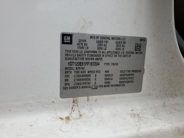 2015 GMC SIERRA K25 1GT120E81FF187204