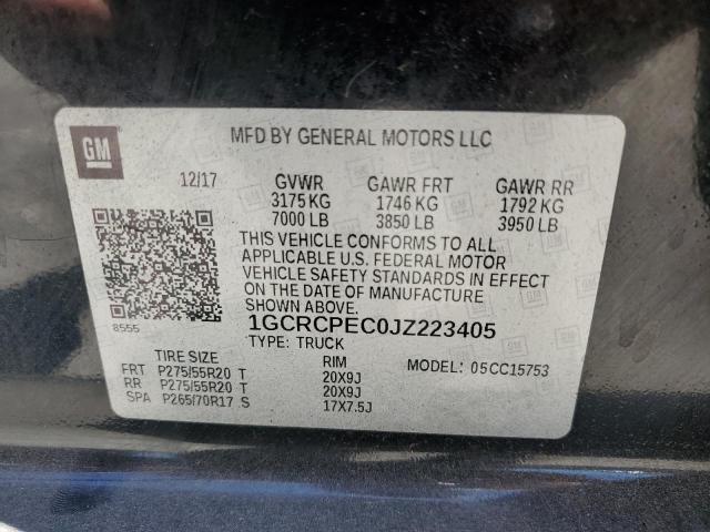 2018 CHEVROLET SILVERADO - 1GCRCPEC0JZ223405