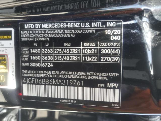 2021 MERCEDES-BENZ GLE AMG 53 4JGFB6BB6MA319761