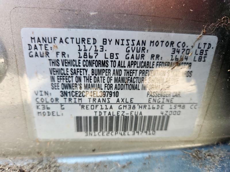 2014 NISSAN VERSA NOTE - 3N1CE2CP4EL397910