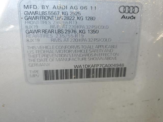 2012 AUDI Q5 PREMIUM - WA1DKAFP7CA004948