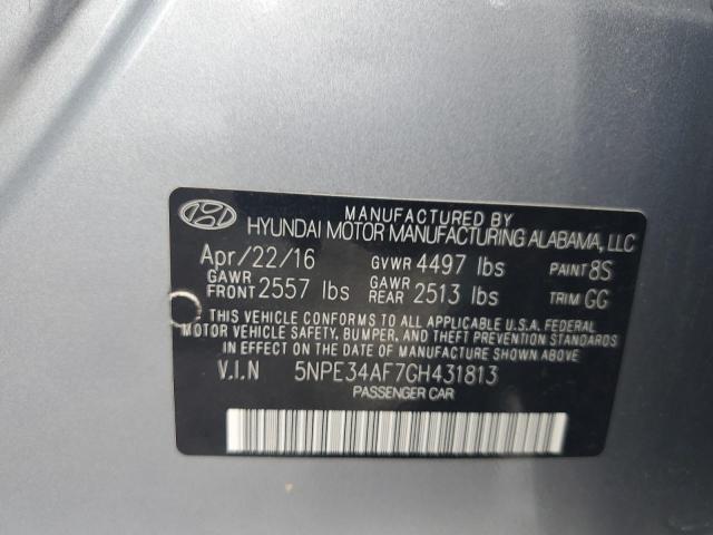 2016 HYUNDAI SONATA SPO 5NPE34AF7GH431813