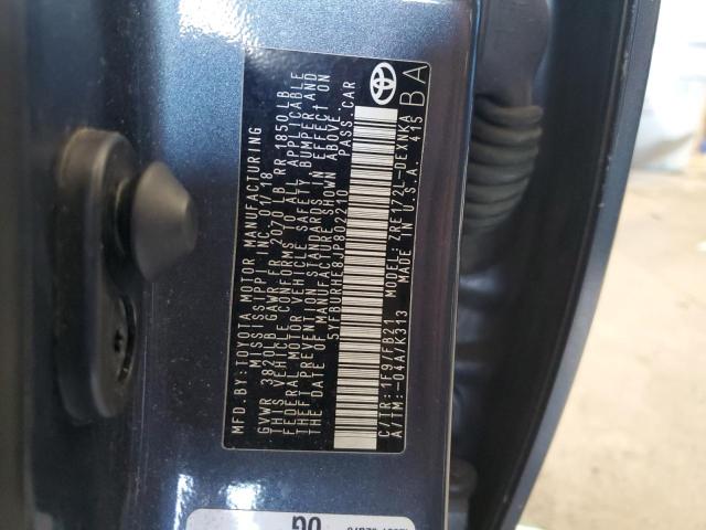 2018 TOYOTA COROLLA L - 5YFBURHE8JP802210