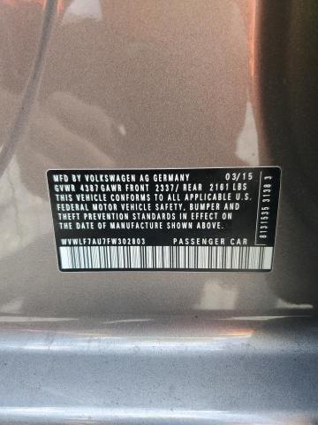 2015 VOLKSWAGEN GOLF R WVWLF7AU7FW302803