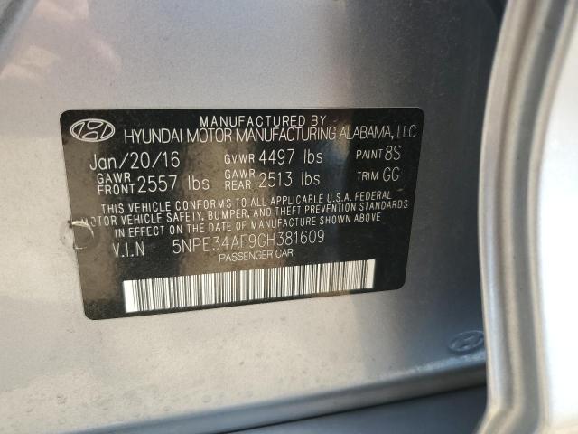 5NPE34AF9GH381609 2016 HYUNDAI SONATA