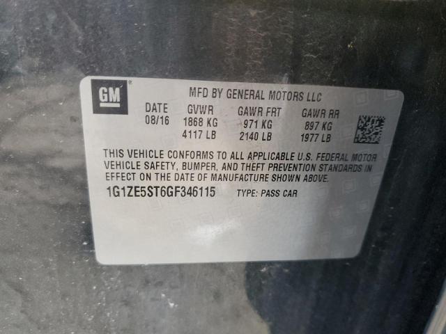 2016 CHEVROLET MALIBU LT 1G1ZE5ST6GF346115
