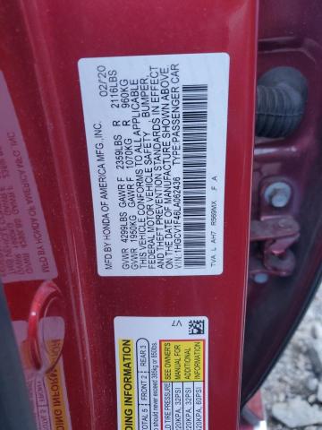 2020 HONDA ACCORD EX 1HGCV1F46LA062436