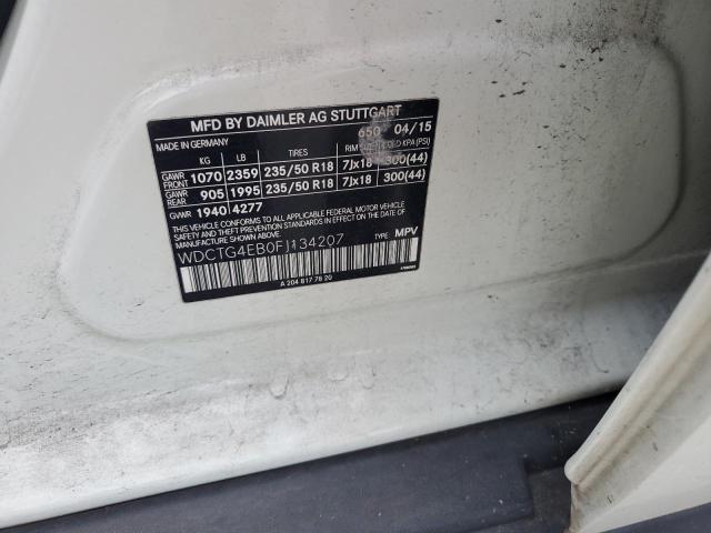 2015 MERCEDES-BENZ GLA 250 - WDCTG4EB0FJ134207