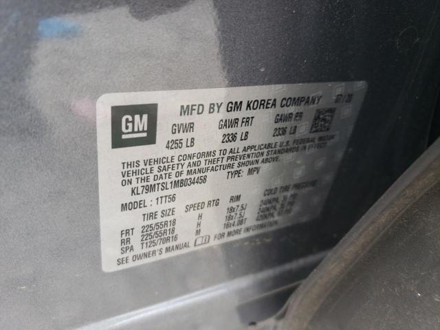 2021 CHEVROLET TRAILBLAZE KL79MTSL1MB034458